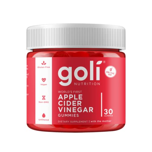 Goli Nutrition Suplemento Apple Cider Vinegar Vitamina B9, B12, Beterraba & Romã - 30 Gummies