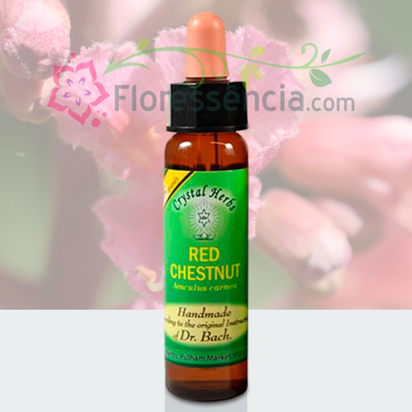 Red Chestnut - Florais de Bach Crystal Herbs - 10 ml  - Floressência
