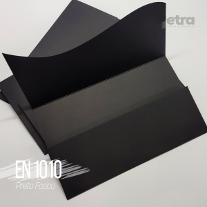 Envelope Modelo EN 1010 Preto ( 13x21 cm dobrado ) 25 und