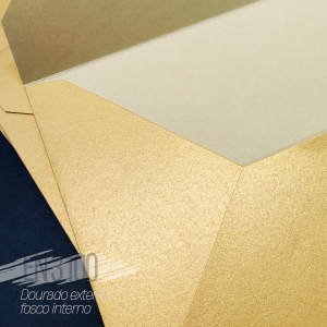 Envelope Bico EN 3100 Dourado ( interno fosco) 15x21cm 25 und