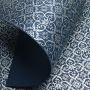 Papel Adamascado - Azul Escuro com Prata - Tam. A4 - 180g/m² 25 folhas