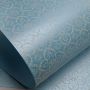 Papel Adamascado - Metálico Azul Claro com Branco - Tam. 32x65cm - 180g/m² 50 und