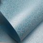 Papel Adamascado - Metálico Azul Claro com Branco - Tam. A4 - 180g/m² 25 folhas