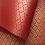 Papel Arabesco Vermelho com Dourado - Tam. A4 - 180g/m² 20 und