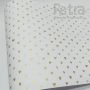 Papel Coração  Ref 01 - Branco com Dourado - Tam. 30,5x30,5 - 180g/m² 20 und