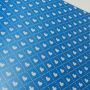 Papel Coração Ref 02 - Pérola Azul com Branco - Tam. A4 - 180g/m² 20 und