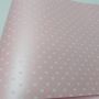 Papel Coração Ref 02 - Pérola Rosa Claro com Branco - Tam. 32x65cm - 180g/m²