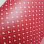 Papel Coração Ref 02 - Metálico Vermelho com Branco - Tam. A4 - 180g/m² 25 folhas