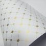 Papel Coroa - Branco com Dourado - Tam. 30,5x30,5 - 180g/m² 20 und