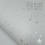 Papel Estrelas - Branco com Pérola - Tam. A3 - 180g/m² 20 folhas