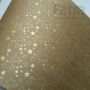 Papel Estrelas - Kraft com Dourado - Tam. 32x65cm - 180g/m² 50 folhas