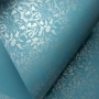 Papel Floral Ref 01 - Azul Céu com Perola - Tam. A3 - 180g/m² - 20 un