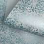 Papel Floral Ref 01 - Branco com Azul Tiffani - Tam. A3 - 180g/m² 20 un