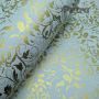 Papel Floral Ref 01 - Branco com Dourado  - Tam. A3 - 180g/m²  20 un