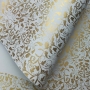 Papel Floral Ref 01 - Branco com Dourado - Tam. A4 - 180g/m² 20 un