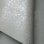 Papel Floral Ref 01 - Cinza com perola - Tam. 30,5x30,5 - 180g/m² 20 un