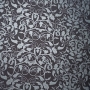 Papel Floral Ref 01 - Grafite com prata - Tam. 30,5x30,5 - 180g - 25 folhas