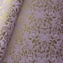 Papel Floral Ref 01 - Lilás com Dourado  - Tam. A3 - 180g/m²  20 un