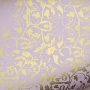 Papel Floral Ref 01 - Lilás com Dourado  - Tam. A3 - 180g/m²  20 un