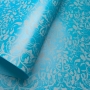 Papel Floral Ref 01 - Pérola Azul Claro com Branco - Tam. A4 - 180g/m²  20 und