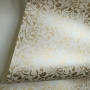 Papel Floral Ref 01 - Pérola Champanhe com Dourado - Tam. 30,5x30,5 - 180g/m²