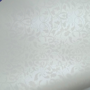 Papel Floral Ref 01 - Pérola com branco - 32x65 cm - 120g/m² - 25 Folhas