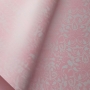 Papel Floral Ref 01 -  Metálico Rosa Claro com Branco - Tam. A4 - 180g/m² 25  Folhas