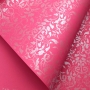 Papel Floral Ref 01 - Rosa Pink com Perola - Tam. A4 - 180g/m²  25 folhas