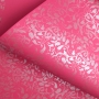 Papel Floral Ref 01 - Rosa Pink com Prata - Tam. 30,5x30,5 - 180g - 25 folhas