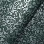 Papel Floral Ref 01 - Verde escuro com prata - Tam. 30,5x30,5 - 180g/m² - 25 folhas