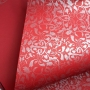 Papel Floral Ref 01 - Vermelho com Prata- Tam. A4 - 180g/m² 20 und