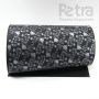Papel Floral Ref 02 - Preto com Prata - Tam. 30,5x30,5 - 180g/m² 20 und