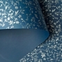 Papel Floral Ref 03 - Azul Escuro com Prata - Tam. A4 - 180g/m² 25 folhas