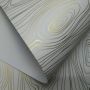 Papel Madeira - Branco com Dourado - Tam. A4 - 180g/m² 25 folhas