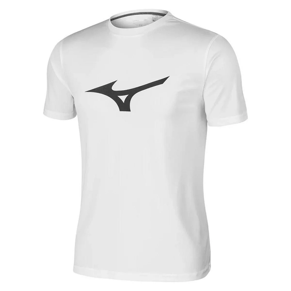 Camiseta Mizuno Spark Masculina - Branco/Preto