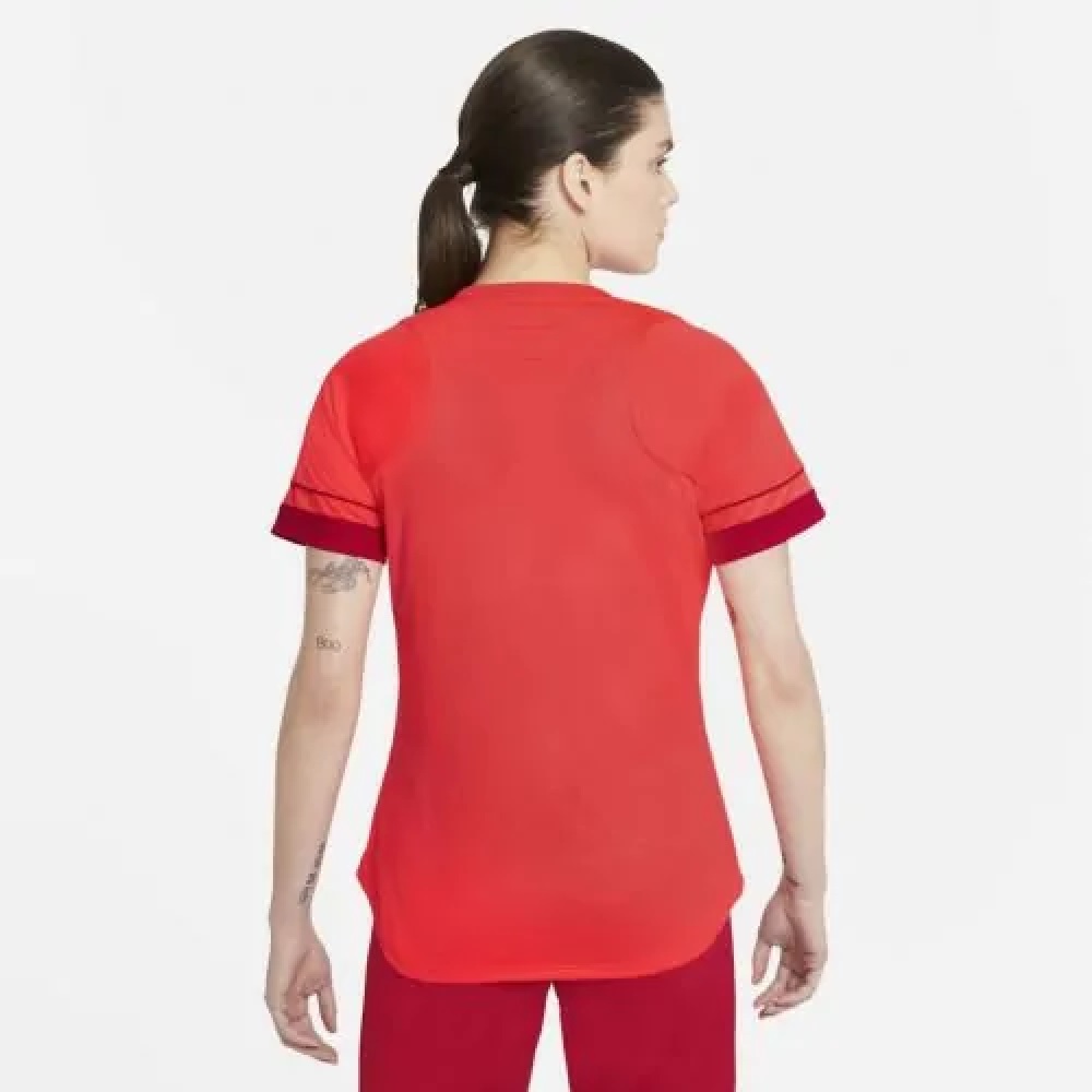 Camiseta Nike Dri-FIT Academy Feminina - Vermelho