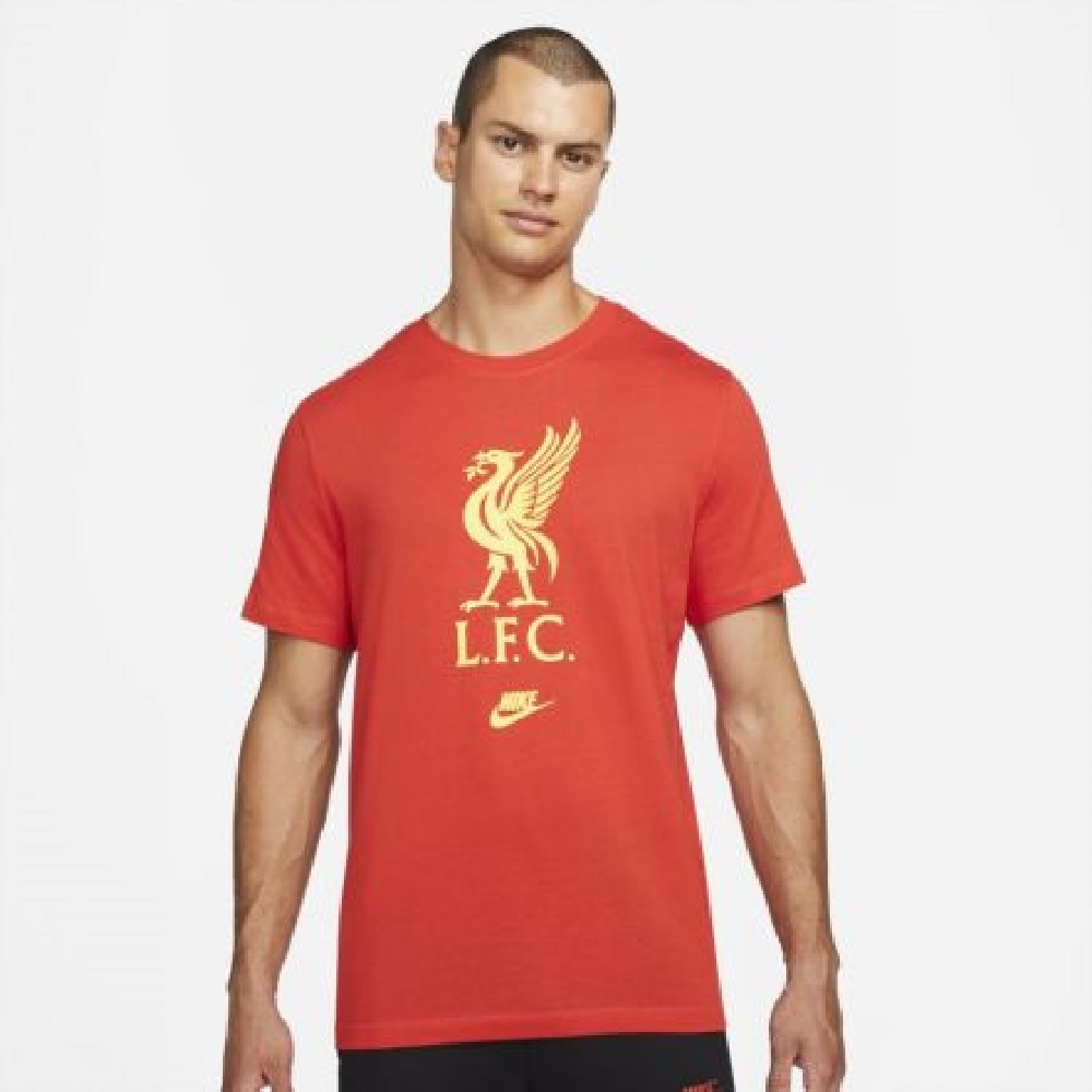 Camiseta Nike Liverpool Futura Crest - Vermelho