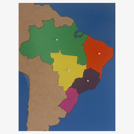 Mapa das Regiões do Brasil