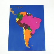 Mapa América do Sul Montessori