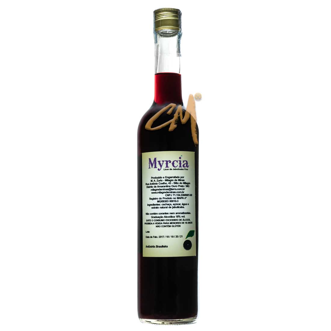 Licor de Jabuticaba Myrcia 500 ml (Ouro Preto - MG)