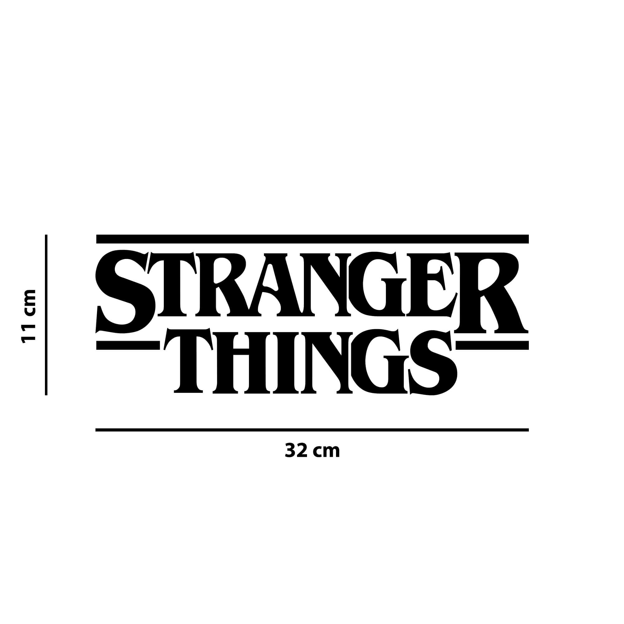 Kit de Adesivos Stranger Things Eleven Alfabeto ABC Série