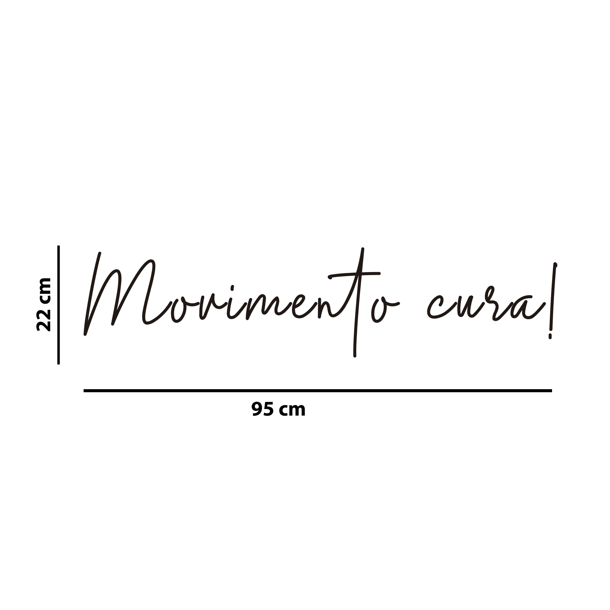 Kit de Adesivos Studio Pilates Frase Movimento Cura Silhuetas Fisioterapeuta
