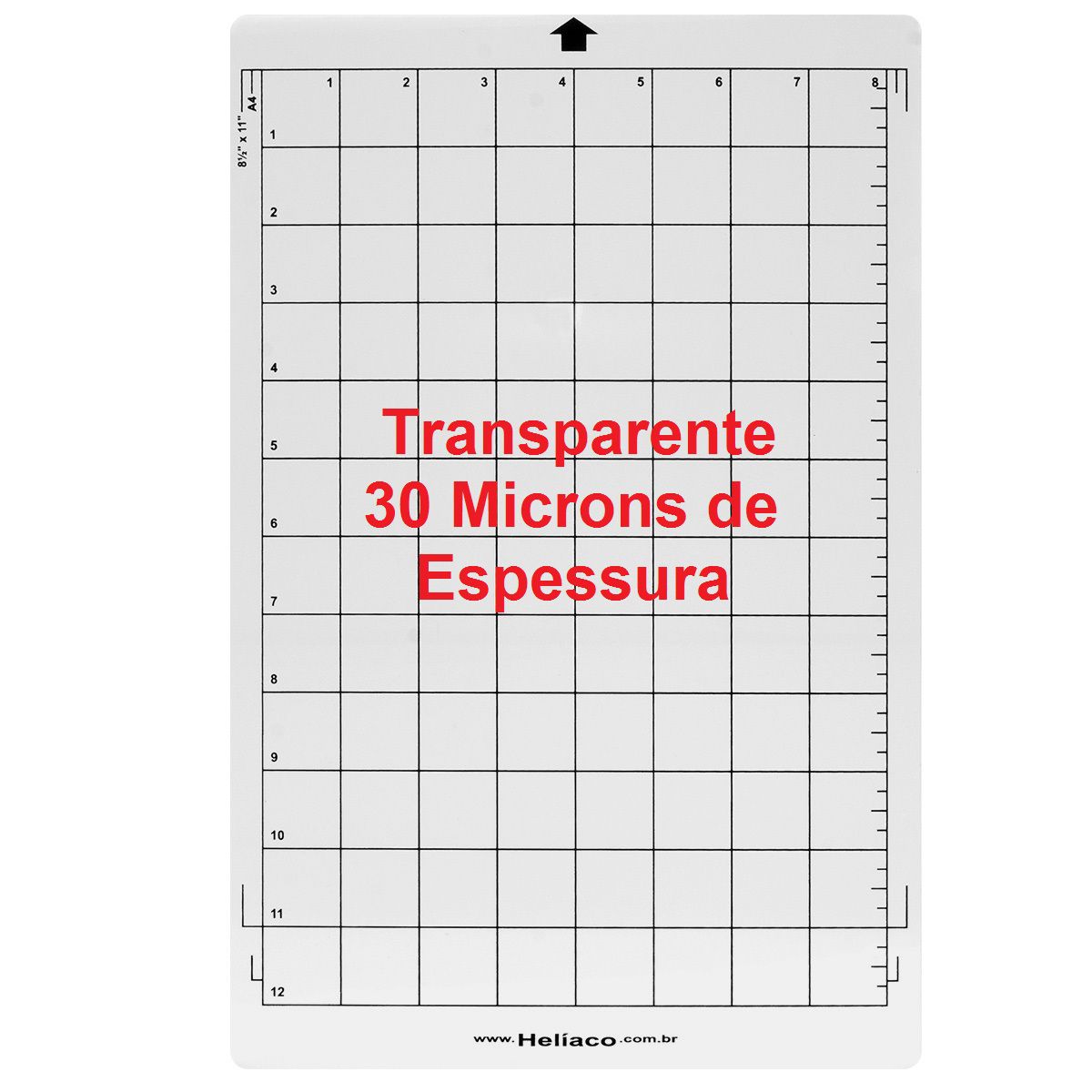 Base de corte Helíaco para Silhouette Portrait A4 COM Cola - 30 Microns espessura