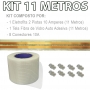 Kit Eletrofita 2 Vias 10a 11 Metros + 8 conectores