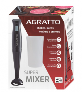 Super Mixer Preto 200W com Copo  Agratto MX - 02