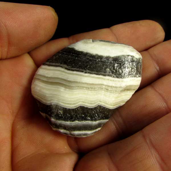 Calcita Zebra Rolada Pedra Natural - 7761