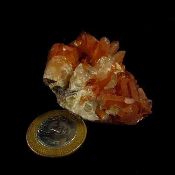 Drusa Quartzo Tangerina Pedra Natural Bruta - 7513