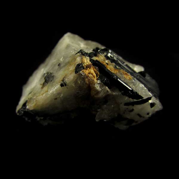 Quartzo Cristal com Turmalina Negra Pedra Natural - 7503
