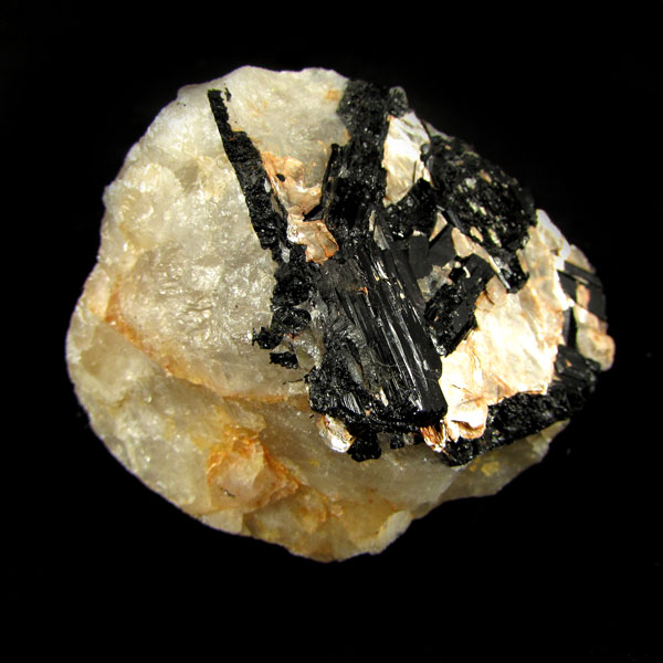 Quartzo Cristal com Turmalina Negra Pedra Natural - 7519