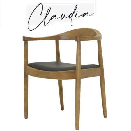 Cadeira Claudia Madeira Natural - Vhaack